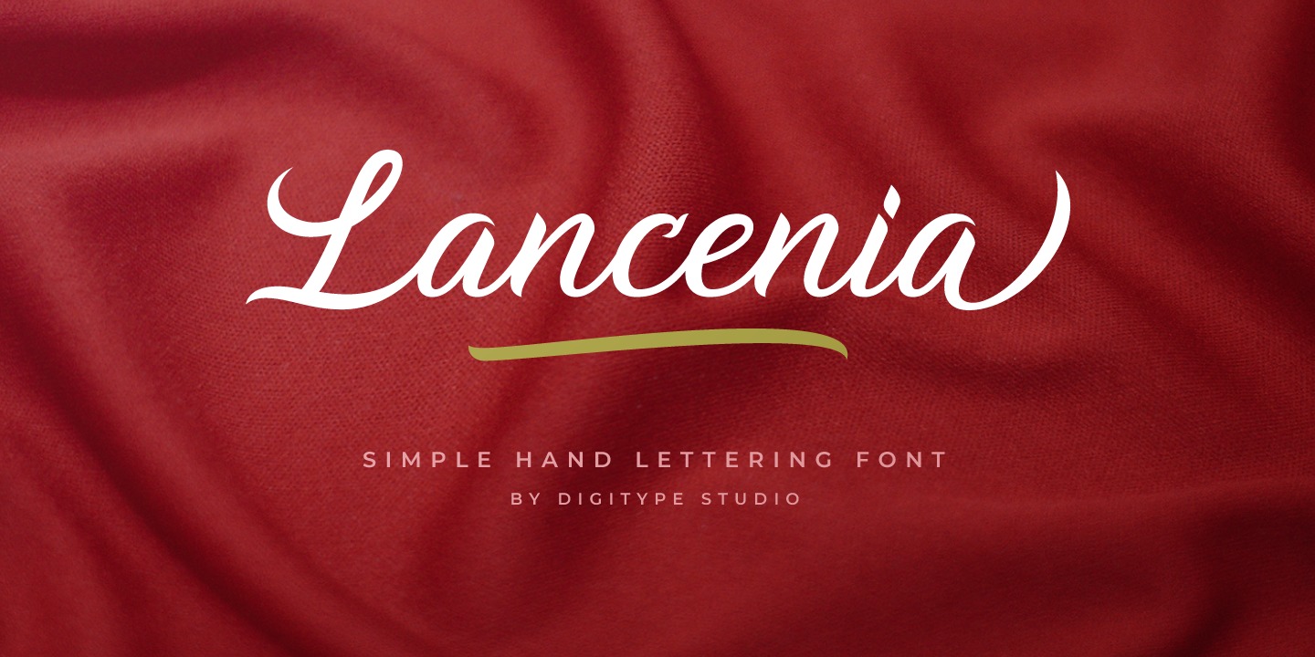 Lancenia Font preview